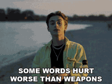 Some Words Hurt Worse Than Weapons Johnny Orlando GIF - Some Words Hurt Worse Than Weapons Johnny Orlando Bad News GIFs