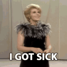 I Got Sick Joan Rivers GIF - I Got Sick Joan Rivers The Ed Sullivan Show GIFs