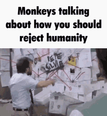 Monkey Reject Humanity GIF - Monkey Reject Humanity Reject GIFs