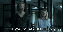 It Wasnt My Decision Janet Mcteer GIF - It Wasnt My Decision Janet Mcteer Helen Pierce GIFs