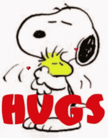 Snoopy Woodstock GIF - Snoopy Woodstock Hug Zzz GIFs