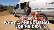 What A Phenomenal Job He Did Andrew Oldar GIF - What A Phenomenal Job He Did Andrew Oldar Dirt Rider GIFs