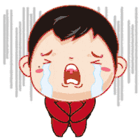 Boy Crying Sticker - Boy Crying Tears Stickers