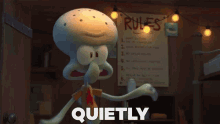 Quietly Very Quietly Squidward Tentacles GIF - Quietly Very Quietly Squidward Tentacles Kamp Koral GIFs