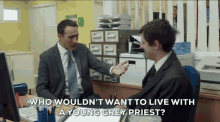 Young Grey Priest Stath GIF - Young Grey Priest Stath Stath Lets Flats GIFs