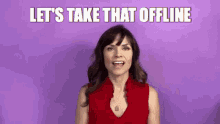 Your Happy Workplace Wendy Conrad GIF - Your Happy Workplace Wendy Conrad Lets Take That Offline GIFs