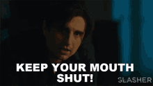 Keep Your Mouth Shut Theo GIF - Keep Your Mouth Shut Theo Slasher GIFs