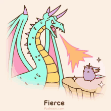 cat fierce dragon