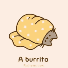 Burrito Pusheen GIF - Burrito Pusheen GIFs