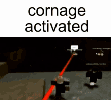 cornage activated roblox video game