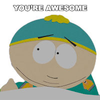 Youre Awesome Eric Cartman Sticker - Youre Awesome Eric Cartman South Park Stickers