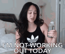 Om Not Working Out Today Adidas GIF - Om Not Working Out Today Not Working Out Adidas GIFs
