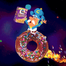 Cap N Crunch Flying GIF - Cap N Crunch Flying Donut GIFs