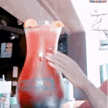 Drinking Cocktails GIF - Drinking Cocktails Huge Glass GIFs