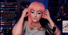 Playing With My Wig Kayt GIF - Playing With My Wig Kayt Afkayt GIFs