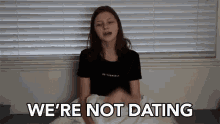 Were Not Dating Denial GIF - Were Not Dating Denial Not Dating GIFs
