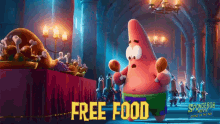 free food patrick star the spongebob movie sponge on the run woohoo