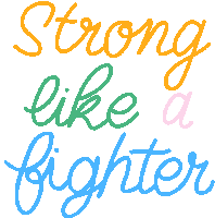 Strong Fight Sticker - Strong Fight Fighter Stickers