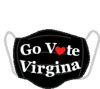Virginia Go Vote Virginia Sticker - Virginia Go Vote Virginia University Of Virginia Stickers
