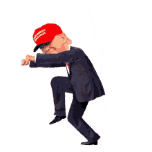 trump running man dance dance off dance party