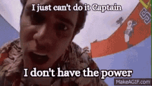 Ace Ventura Captain GIF - Ace Ventura Captain I Dont Have The Power GIFs