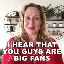 I Hear That You Guys Are Big Fans Sarah Mcleod GIF - I Hear That You Guys Are Big Fans Sarah Mcleod Cameo GIFs