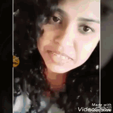 Vishmitha Smile GIF - Vishmitha Smile Curly Hair GIFs