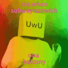 No Zoverr Subwaysanwich GIF - No Zoverr Subwaysanwich Eein A Subway Sanwich Ona Balkny GIFs