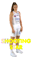 Sarah Polleros Herner Tc Basketball Sticker - Sarah Polleros Herner Tc Basketball Shooting Star Stickers