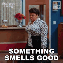 Something Smells Good Cora GIF - Something Smells Good Cora Assisted Living GIFs