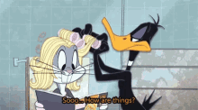 its complicated hair dresser so how are things bugs bunny daffy duck