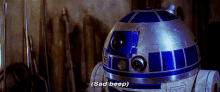 When My So Texts Me That I Need To Stop "Behaving Like A Robot And Suppressing Emotions" GIF - Star Wars R2d2 Sad Beep GIFs