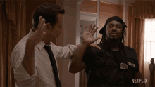 High Five Detective Terry Seattle GIF - High Five Detective Terry Seattle Will Arnett GIFs
