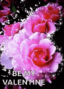 Be Mine Valentines GIF - Be Mine Valentines Flowers GIFs
