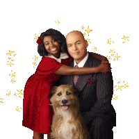 Family Picture Annie Sticker - Family Picture Annie Daddy Warbucks Stickers