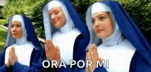 Pray Nuns GIF - Pray Nuns Ora Por Mi GIFs