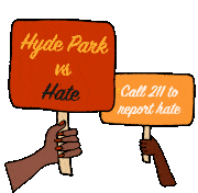 Hyde Park Vs Hate Odio Sticker - Hyde Park Vs Hate Hyde Park Odio Stickers