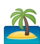 Island Palm Tree Sticker - Island Palm Tree Ocean Stickers