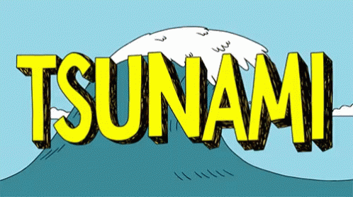 Huge tsunami gif
