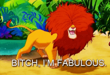 bitch im fabulous lion king funny