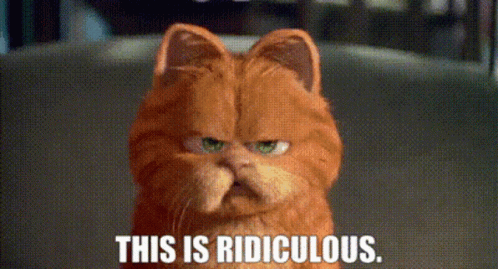 Garfield This Is Ridiculous GIF - Garfield This Is Ridiculous Ridiculous GIFs