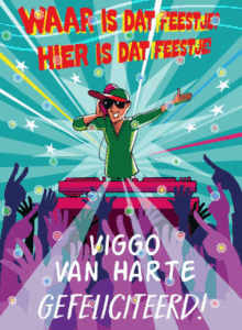 Gefeliciteerd Viggo Van Harte GIF - Gefeliciteerd Viggo Van Harte Waar Is Dat Feestje GIFs