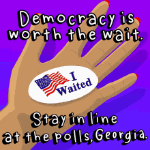 Democracy Is Worth The Wait I Waited GIF - Democracy Is Worth The Wait Democracy Worth The Wait GIFs