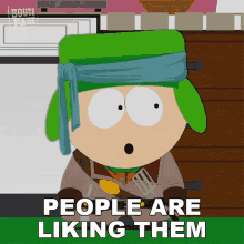 People Are Liking Them Kyle Broflovski GIF - People Are Liking Them Kyle Broflovski South Park GIFs