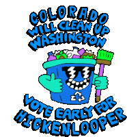 Colorado Will Clean Up Washington Washington Dc Sticker - Colorado Will Clean Up Washington Washington Dc Vote Early For Hickenlooper Stickers