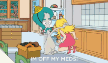 Off His Meds - American Dad GIF - American Dad Fridge Roger GIFs