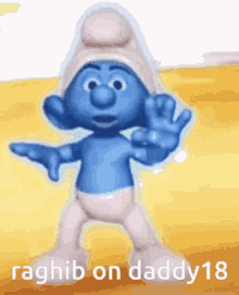 Smurf Dancing Meeboo GIF - Smurf Dancing Meeboo Epic Gamers Server GIFs