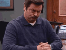 So Not Pleased GIF - Parks And Rec Nick Offerman Ron Swanson GIFs