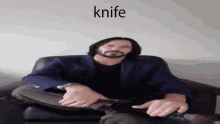 Knife Keanu GIF - Knife Keanu Reeves GIFs