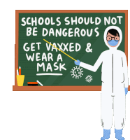 Schools Should Not Be Dangerous Get Vaxxed And Wear A Mask Sticker - Schools Should Not Be Dangerous Get Vaxxed And Wear A Mask First Day Of School Stickers